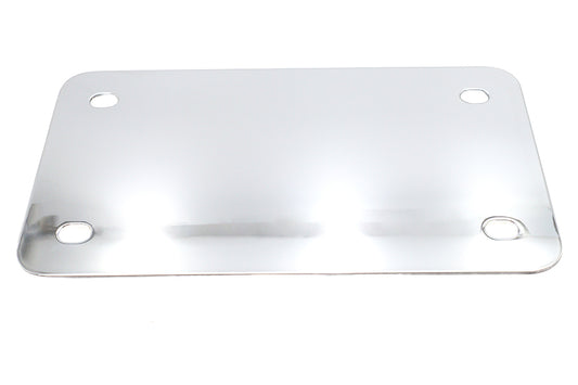 HARLEY License Plate Frame Backing Plate Chrome Smooth Style Fits 0-  Custom, application for 4-1/2