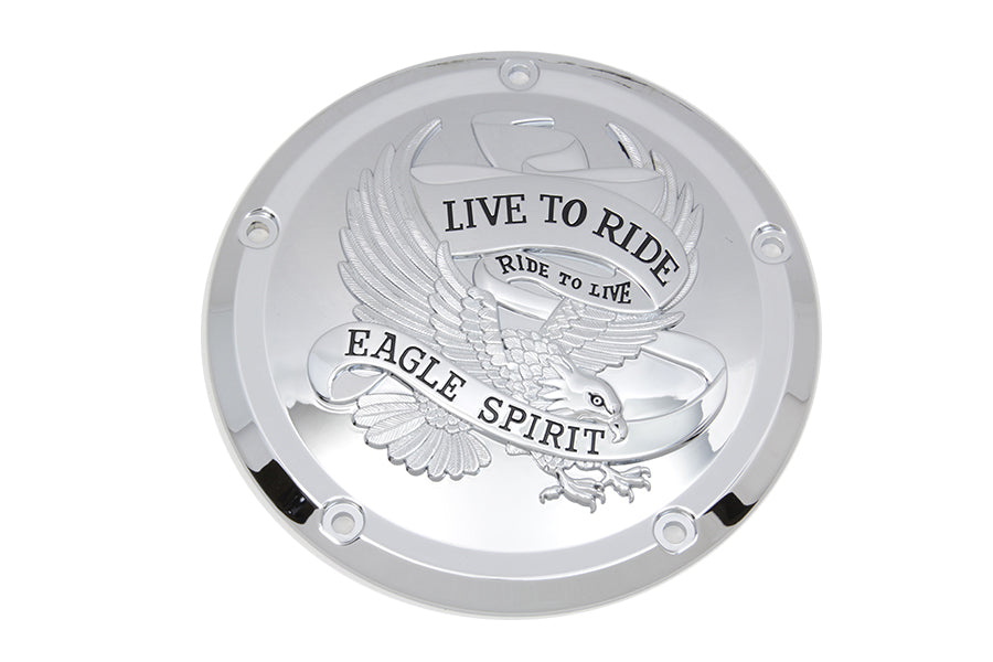 HARLEY Eagle Spirit Derby Cover Chrom passend für 2016-UP FLT,