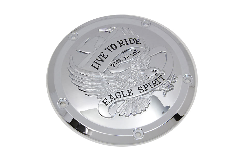 HARLEY Eagle Spirit Derby Cover Chrom passend für 2016-UP FLT,