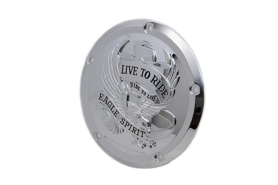 HARLEY Eagle Spirit Derby Cover Chrom passend für 2016-UP FLT,