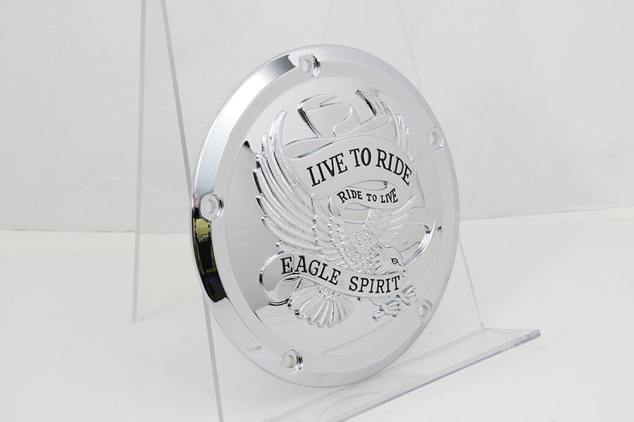 HARLEY Eagle Spirit Derby Cover Chrom passend für 2016-UP FLT,