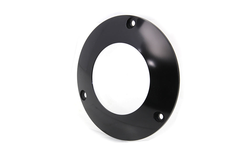 HARLEY Schwarz 3-Loch C-Thru Derby Cover Passend für 1970-1984 FL, 1971-1984 FX, 1984-1984 FXST, 1985-1
