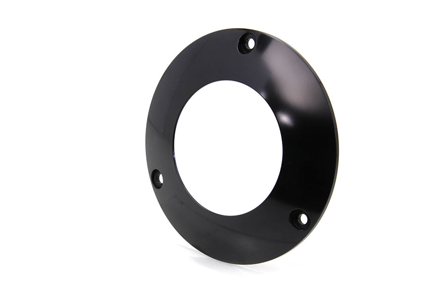 HARLEY Schwarz 3-Loch C-Thru Derby Cover Passend für 1970-1984 FL, 1971-1984 FX, 1984-1984 FXST, 1985-1
