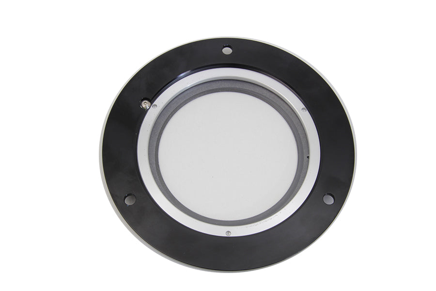 HARLEY Schwarz 3-Loch C-Thru Derby Cover Passend für 1970-1984 FL, 1971-1984 FX, 1984-1984 FXST, 1985-1