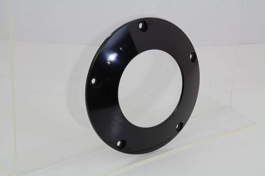 HARLEY Black 5-Loch C-Thru Derby Cover Passend für 1999-2018 FLST, 1999-2018 FXST, 1999-2017 FXD, 199