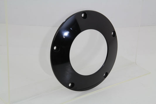 HARLEY Black 5-Hole C-Thru Derby Cover Fits 1999-2018 FLST,   1999-2018 FXST,   1999-2017 FXD,   199