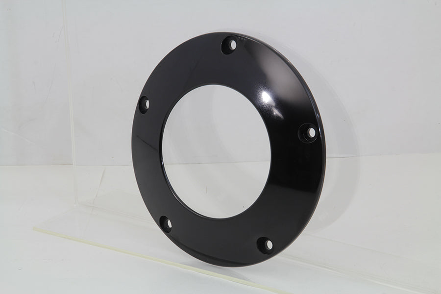 HARLEY Black 5-Loch C-Thru Derby Cover Passend für 1999-2018 FLST, 1999-2018 FXST, 1999-2017 FXD, 199