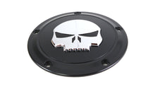 HARLEY Schwarz 5-Loch Totenkopf Derby Cover Passt für 1999-2018 FXST, 1999-2018 FLST, 1999-2015 FLT, 1999