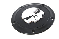 HARLEY Schwarz 5-Loch Totenkopf Derby Cover Passt für 1999-2018 FXST, 1999-2018 FLST, 1999-2015 FLT, 1999