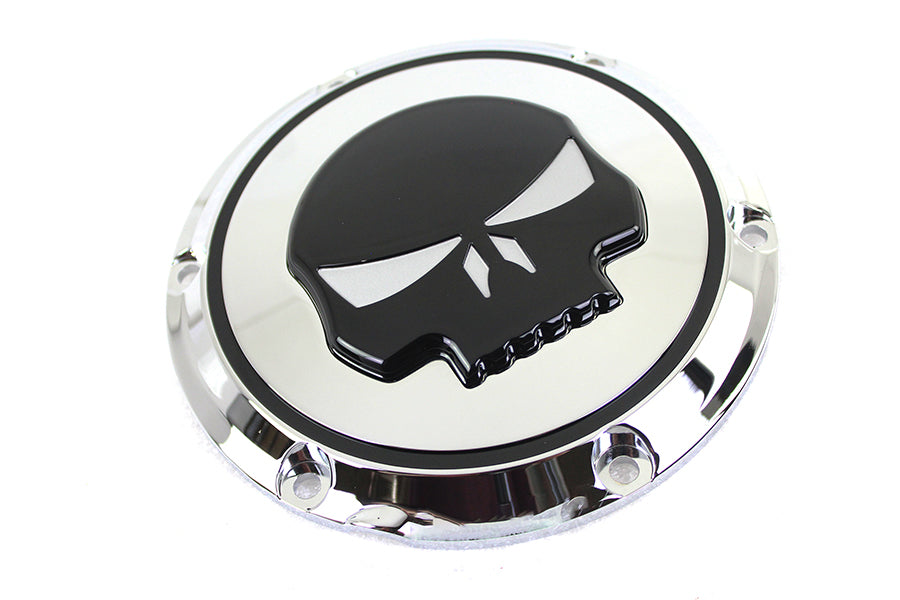 HARLEY Chrom 6-Loch Totenkopf Derby Deckel Passt 2004-UP XL,