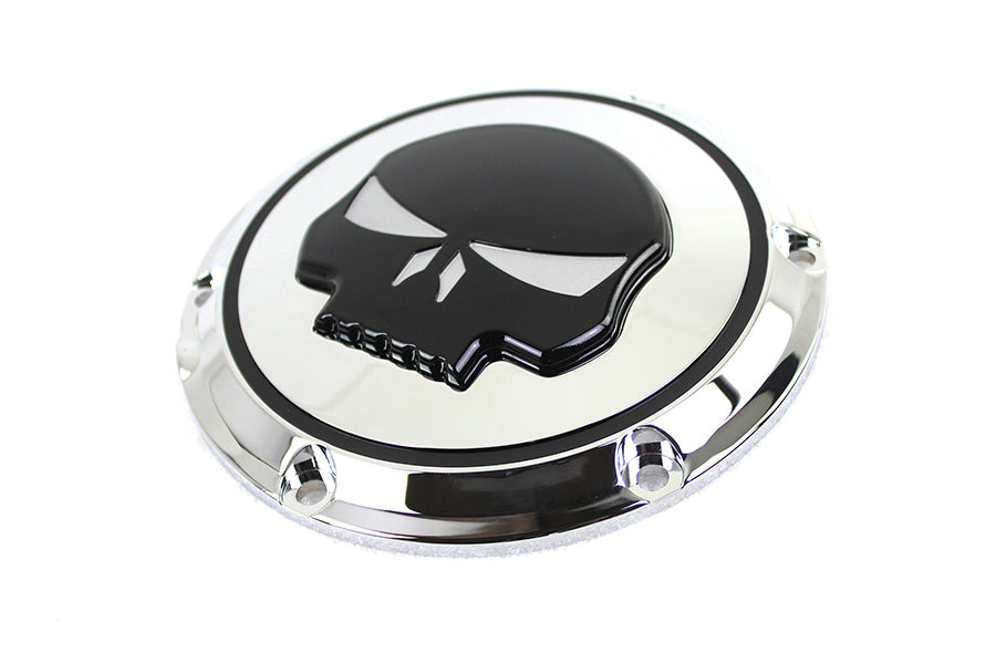 HARLEY Chrom 6-Loch Totenkopf Derby Deckel Passt 2004-UP XL,