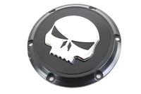HARLEY Schwarzer 6-Loch-Skull Derby Cover Passend für XL ab 2004,