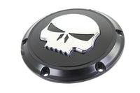 HARLEY Schwarzer 6-Loch-Skull Derby Cover Passend für XL ab 2004,