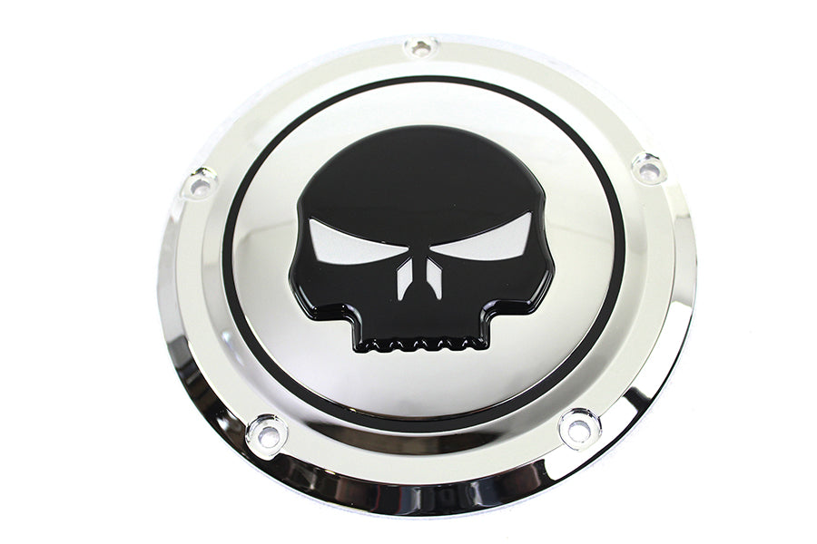 HARLEY Chrom 5-Loch Totenkopf Derby Deckel Passt 2016-UP FLT,