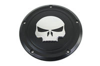 HARLEY Black 5-Loch Totenkopf Derby Cover passend für 2016-UP FLT,