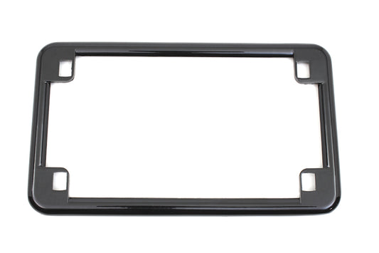 HARLEY License Plate Frame Black Fits 0-  Custom, application for 4 x 7" license plate"