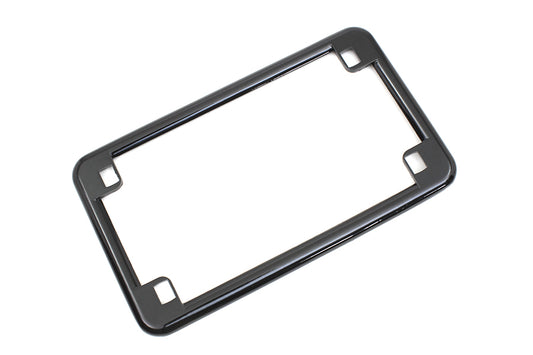 HARLEY License Plate Frame Black Fits 0-  Custom, application for 4 x 7" license plate"