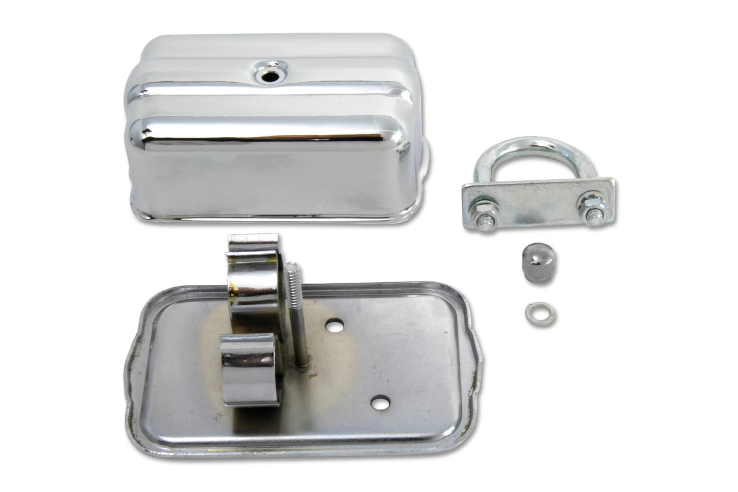 HARLEY Universal Chrom-Zündkerzenhalter mit Klemmen für alle Modelle