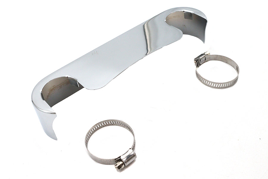 HARLEY Verchromte Gabelbrückenabdeckung unten passend für 1987–1994 FXR, 1988–2013 XL, 1991–2005 FXD,
