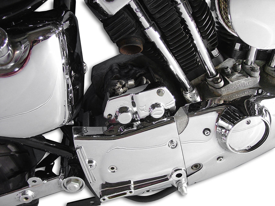 HARLEY Anlasserabdeckung Chrom 1-teilig Passend für 1981-1990 XL,