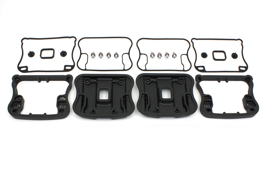 HARLEY Top Rocker Box Abdeckung und D-Ring Kit Schwarz passend für 1986-2003 XL,
