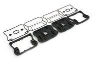 HARLEY Top Rocker Box Abdeckung und D-Ring Kit Schwarz passend für 1986-2003 XL,