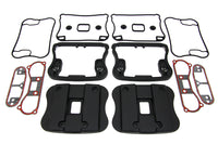 HARLEY obere Rockerbox-Abdeckung und D-Ring-Kit schwarz passend für 1991-2003 XL,