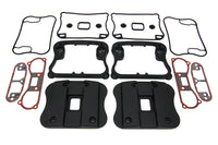 HARLEY obere Rockerbox-Abdeckung und D-Ring-Kit schwarz passend für 1991-2003 XL,