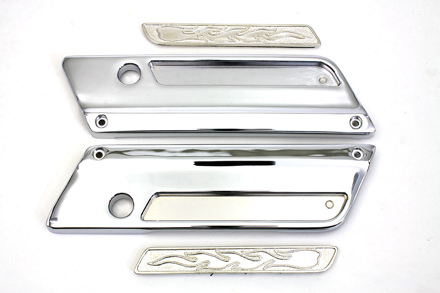 HARLEY Saddlebag Latch Cover Set fits 1993-2013 FLT,