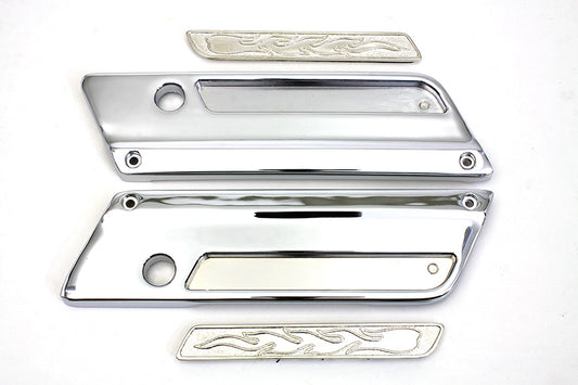 HARLEY Saddlebag Latch Cover Set fits 1993-2013 FLT,