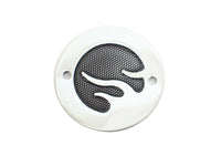 HARLEY Schwarzes Mesh Flammen Chrom Zündsystemabdeckung Passend für 1970-1984 FL,   1971-1985 FX,   1984-1998