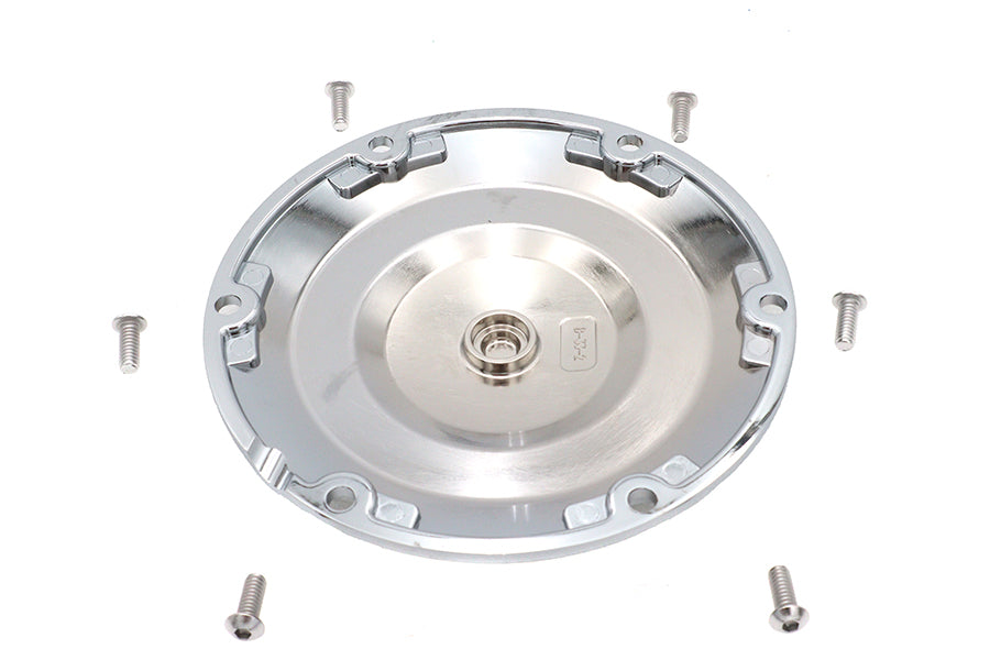 HARLEY Chrom 6-Loch Flame Derby Cover Passend für XL ab 2004,