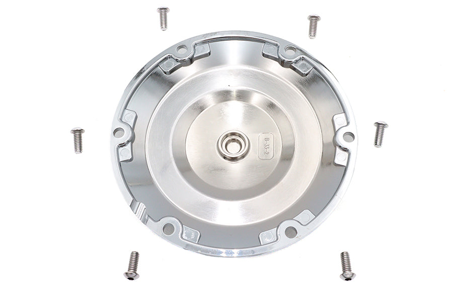 HARLEY Chrom 6-Loch Flame Derby Cover Passend für XL ab 2004,
