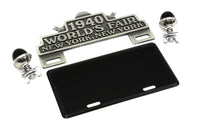 HARLEY World's Fair License Plate Topper Kit fits 0-  Custom,