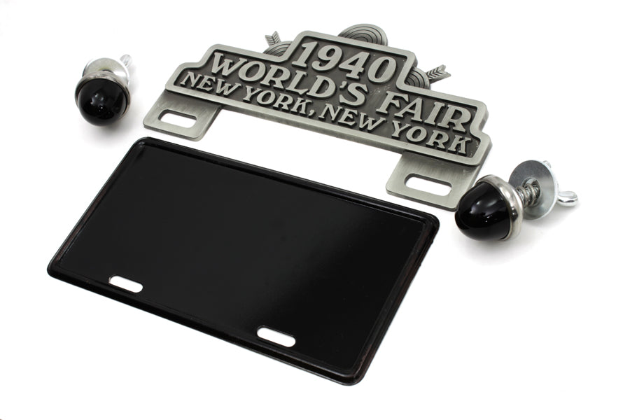 HARLEY World's Fair License Plate Topper Kit fits 0-  Custom,