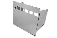 HARLEY Verchromte Batterie-Seitenabdeckung mit quadratischen Sichtlöchern Passend für 1973-1984 FXE, 1973-1984 FXEF, 1973