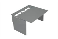 HARLEY Verchromte Batterie-Seitenabdeckung mit quadratischen Sichtlöchern Passend für 1973-1984 FXE, 1973-1984 FXEF, 1973