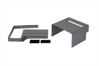 HARLEY Chrom-Batterieabdeckungssatz mit Schlitzen Passt für 1971–1978 FX, 1970–1978 XLCH,