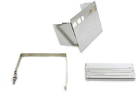 HARLEY Verchromter, quadratischer Batterieabdeckungssatz Passend für 1973-1984 FXE, 1979-1984 FXS,