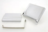 HARLEY Chrom Gerippter Batterieabdeckungssatz Passend für 1965-1969 FL,