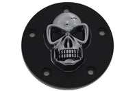 HARLEY Black Skull Style Zündungsdeckel Passend für 2000-2011 FXST, 2000-2011 FLST, 1999-2011 FXD,