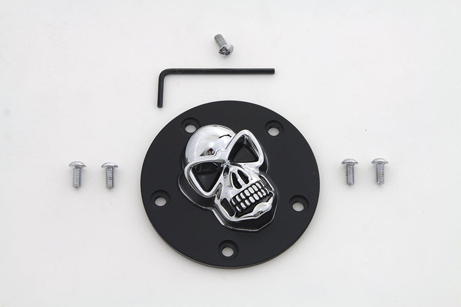 HARLEY Black Skull Style Zündungsdeckel Passend für 2000-2011 FXST, 2000-2011 FLST, 1999-2011 FXD,
