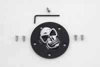 HARLEY Black Skull Style Zündungsdeckel Passend für 2000-2011 FXST, 2000-2011 FLST, 1999-2011 FXD,
