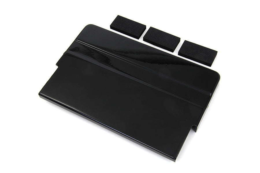 HARLEY Schwarze Batteriefachabdeckung Passend für 1965-1984 FL,