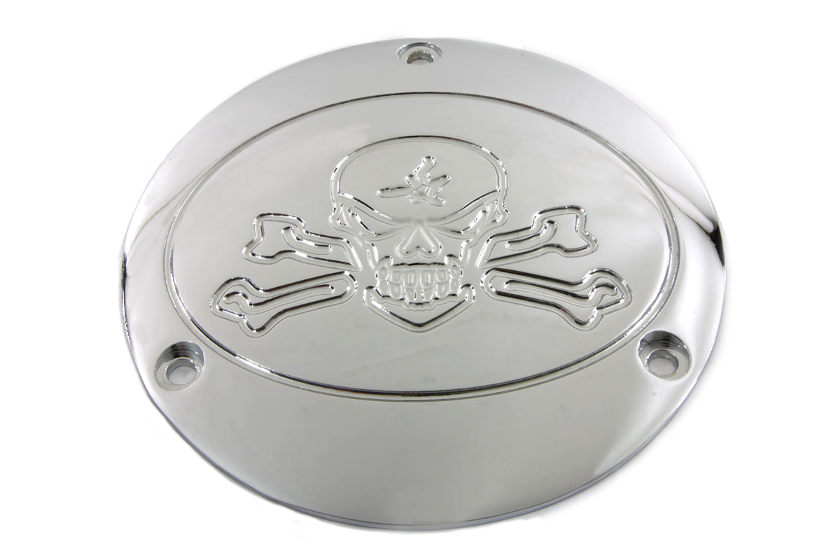 HARLEY Chrom "Bonehead Type" Derby Cover passend für 1970-1984 FL, 1971-1984 FX, 1984-1998 FXST, 1986-