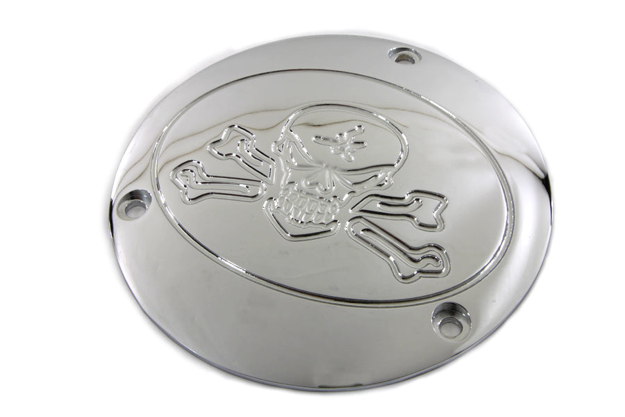 HARLEY Chrom "Bonehead Type" Derby Cover passend für 1970-1984 FL, 1971-1984 FX, 1984-1998 FXST, 1986-