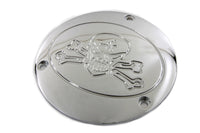 HARLEY Chrom "Bonehead Type" Derby Cover passend für 1970-1984 FL, 1971-1984 FX, 1984-1998 FXST, 1986-