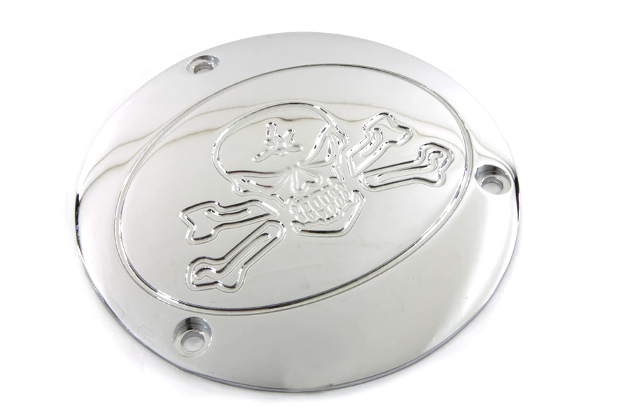 HARLEY Chrom "Bonehead Type" Derby Cover passend für 1970-1984 FL, 1971-1984 FX, 1984-1998 FXST, 1986-