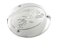 HARLEY Chrom "Bonehead Type" Derby Cover passend für 1970-1984 FL, 1971-1984 FX, 1984-1998 FXST, 1986-