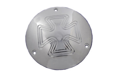 HARLEY Iron Cross Derby Cover Chrom Passend für 1970-1984 FL, 1971-1984 FX, 1984-1994 FXST, 198